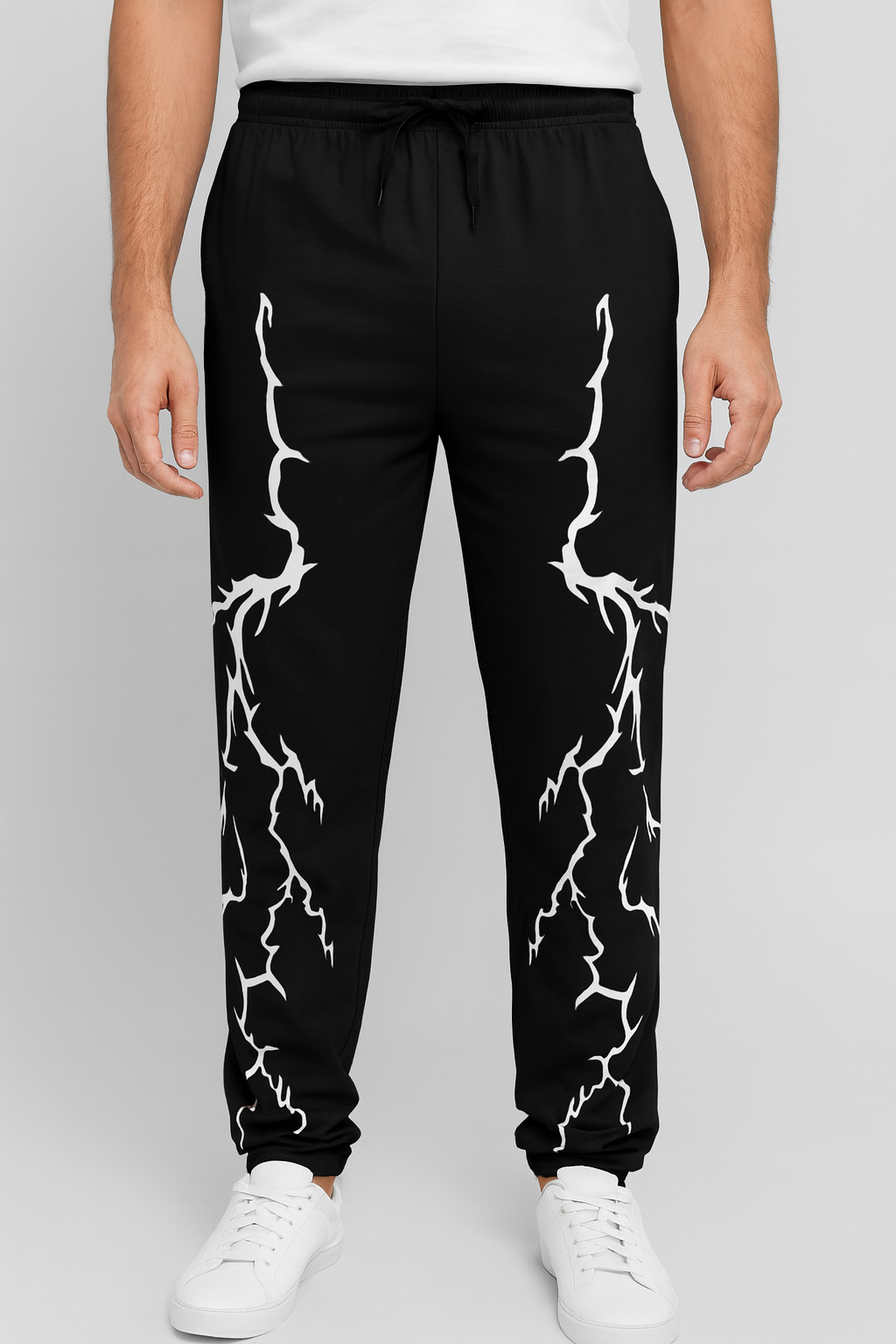 Black Lightning Bolt Joggers ? Streetwear Edition