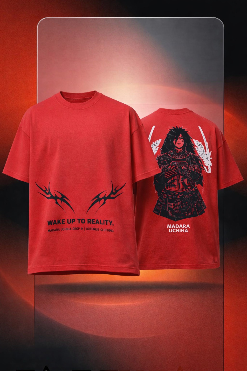 MADARA UCHIHA / 01 / OVERSIZED HALF SLEEVE T-SHIRT