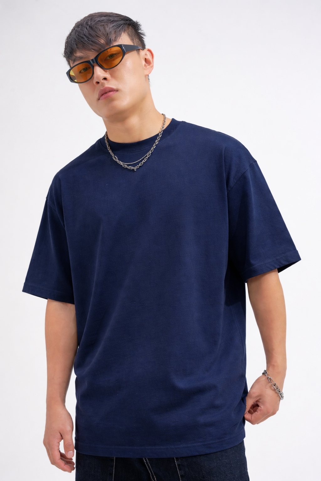 Navy Blue Oversized T-Shirt